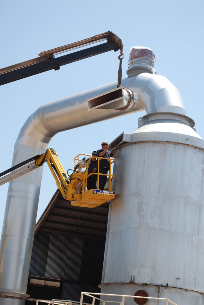 SALIDA DE GASES INCINERACION